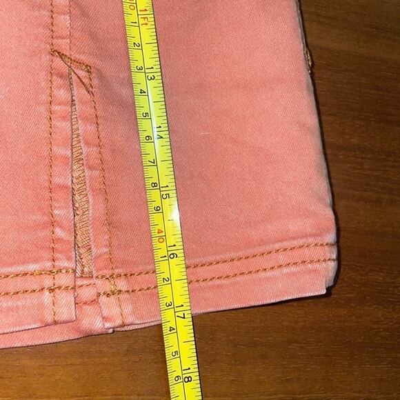 Free People Faded Cotton Pencil Mini Skirt – Burnt Orange, Size 2 - Picture 5 of 8